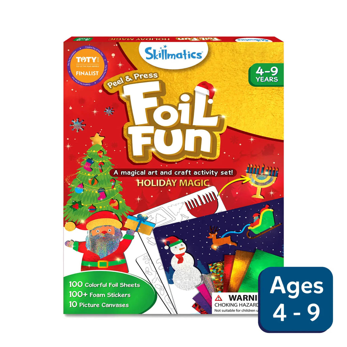 Skillmatics Foil Fun: Holiday Magic No Mess Art Kit (Ages 4-9)
