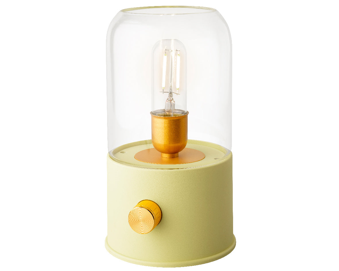 Kaemingk 20cm Indoor Battery Operated Recharable Steady Camp Light - Yellow