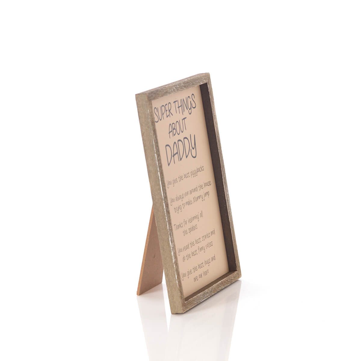 Richard Langs Super Things About Daddy Wooden Frame - 8DA251