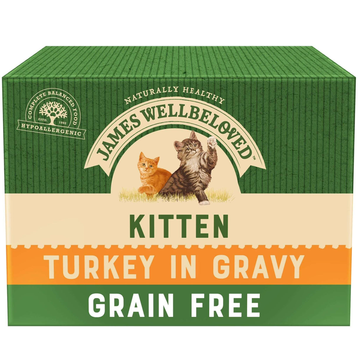 James Wellbeloved 85g Grain Free Turkey Pouches Kitten Wet Food