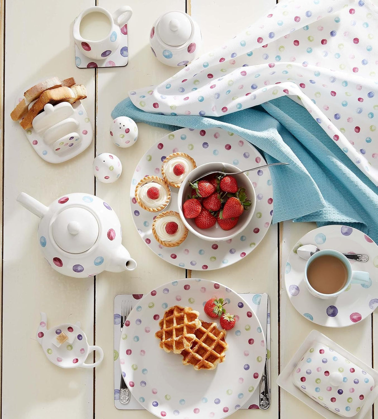 Cooksmart Spotty Dotty Glass Water Bottle