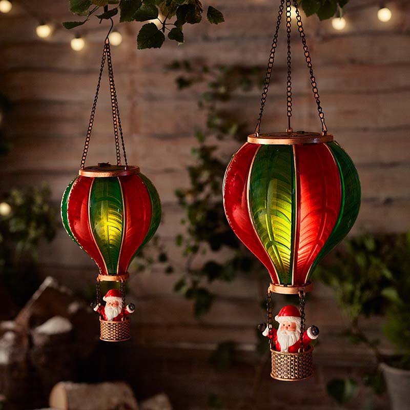 Smart Garden 62cm XL Santa Flaming Balloon Solar Decoration