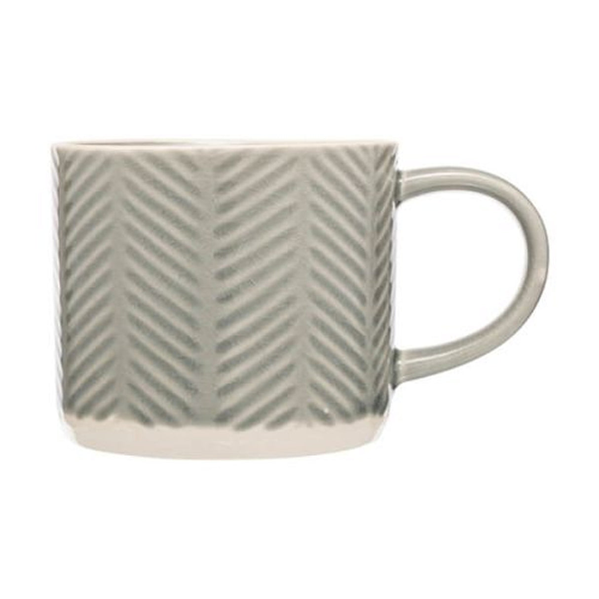 SIIP 300ml Grey Embossed Chevron Mug