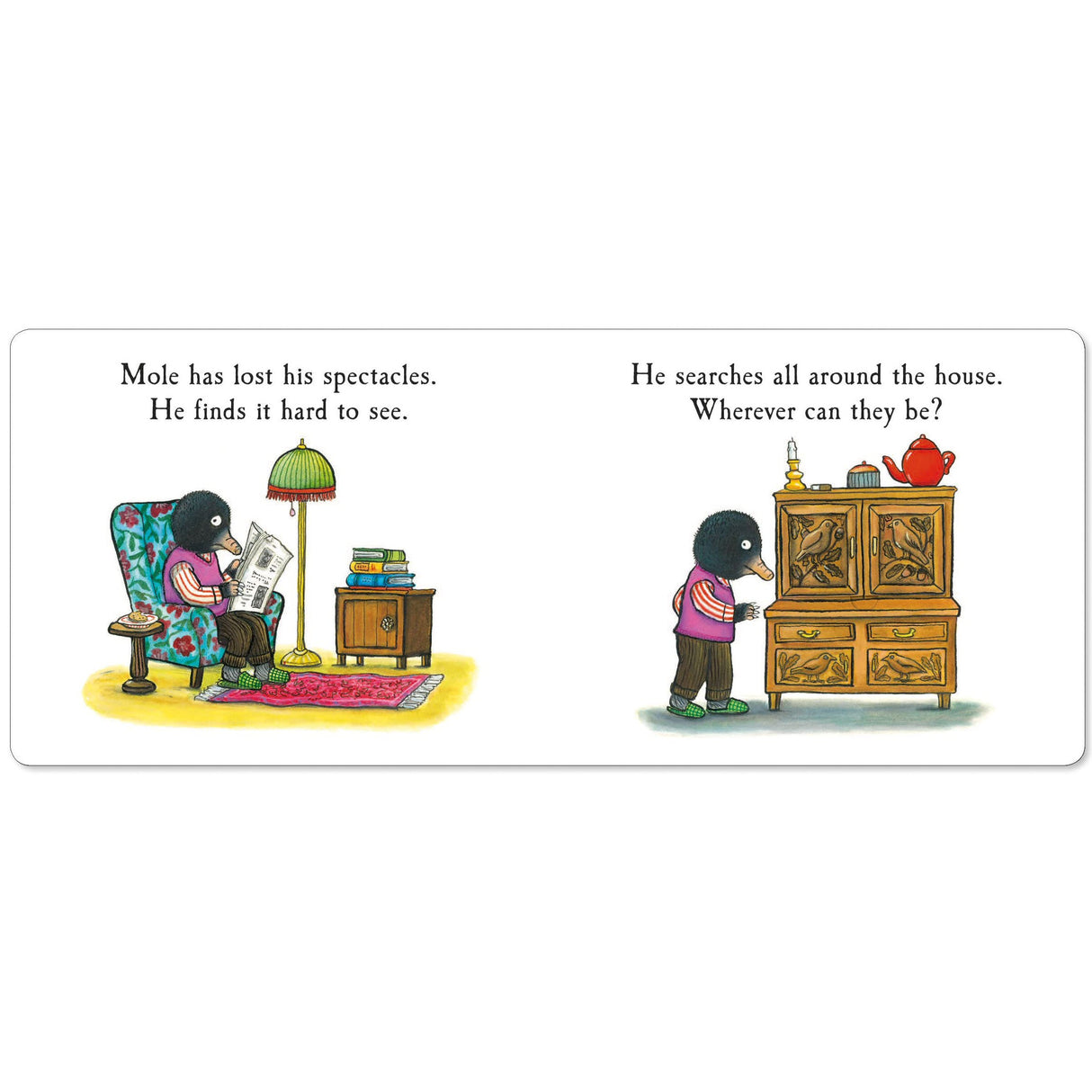 Mole's Spectacles: A Lift-the-flap Story Book by Julia Donaldson & Axel Scheffler