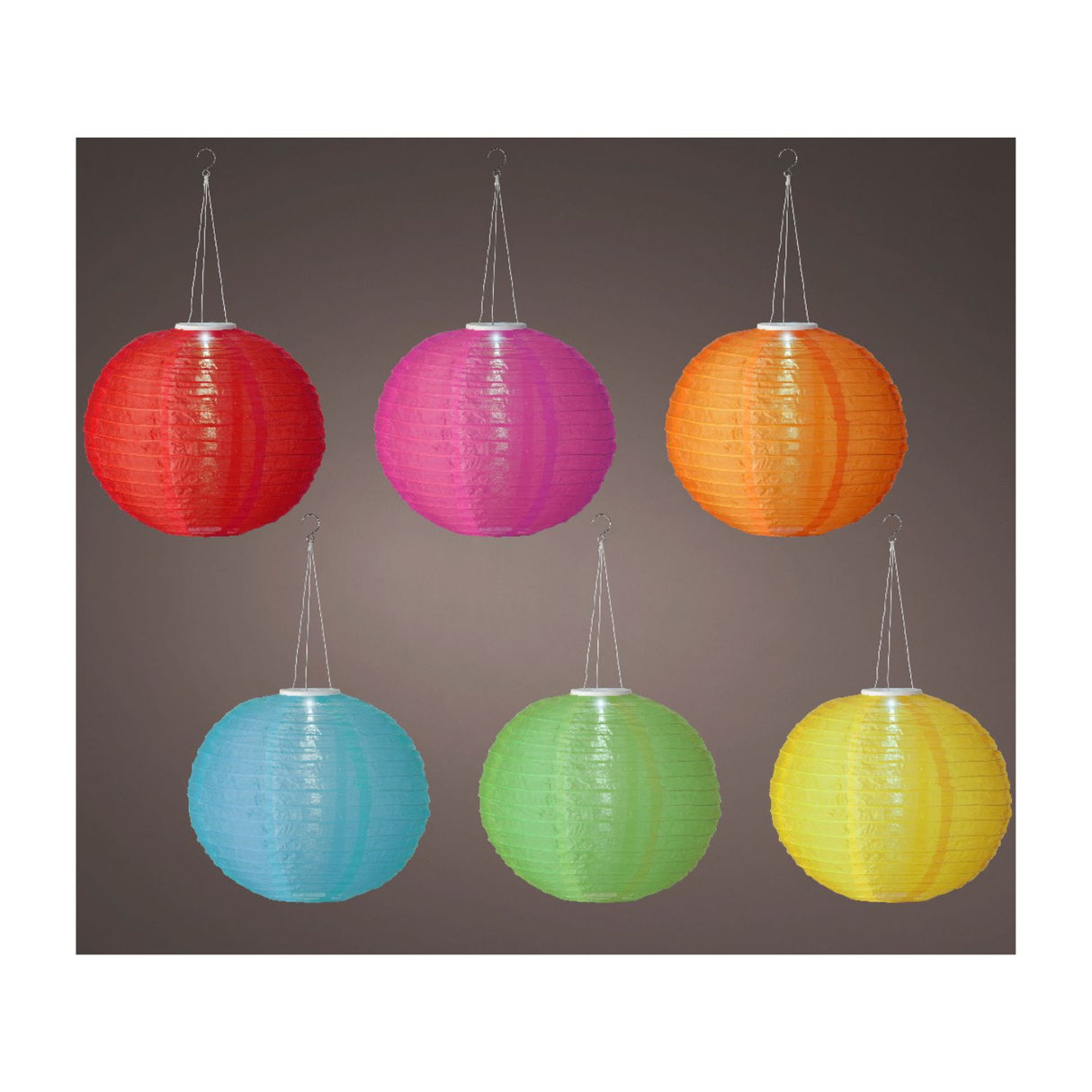 Kaemingk 40cm Solar Lantern Nylon Steady (Choice of 6)