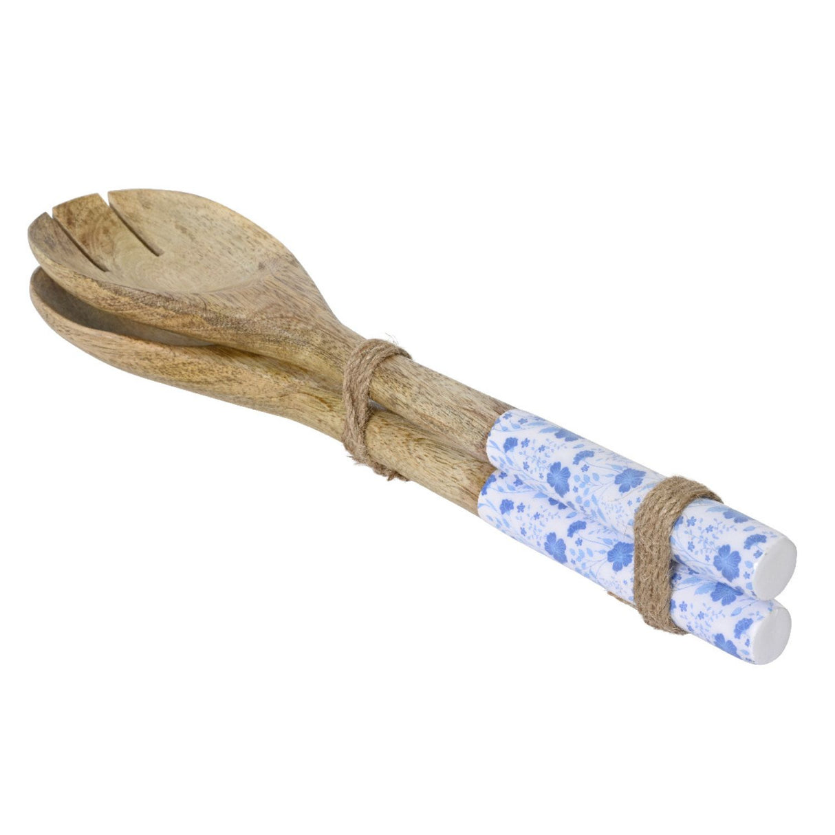 Kaemingk 30cm Cutlery Set Mangowood Petit Fleur Enamel