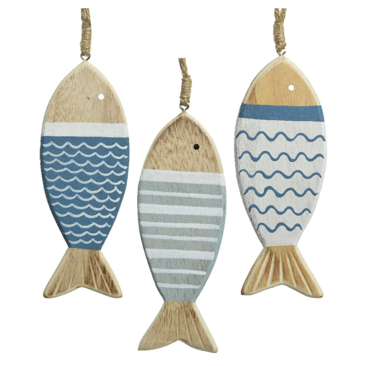 Kaemingk 15cm Wooden Decorative Fish (CHoice of 3)