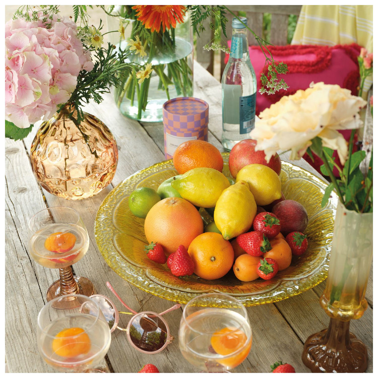 Kaemingk 41cm Lemon Glass Bowl