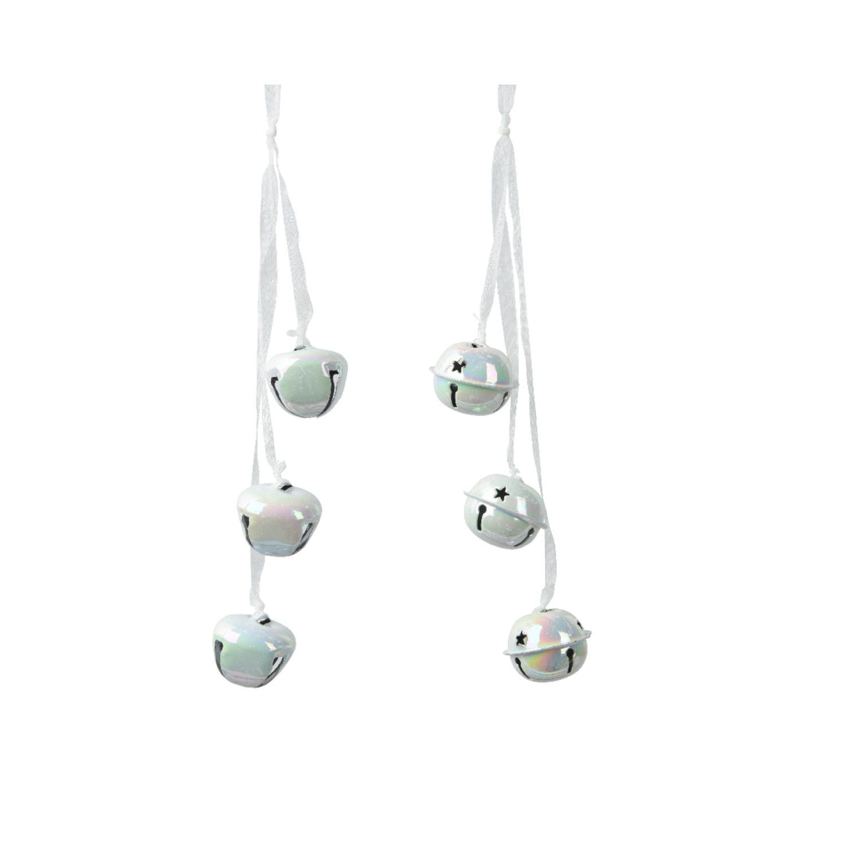 Decoris 28cm Bells Hanging Decoration - Iridescent