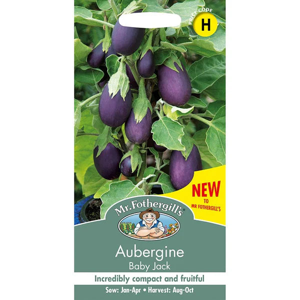 Mr Fothergill's Aubergine Baby Jack Seed