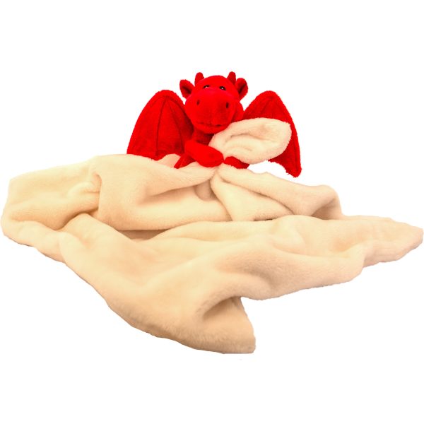 Suki Gifts Roray the Dragon Rattle Blankie - Red