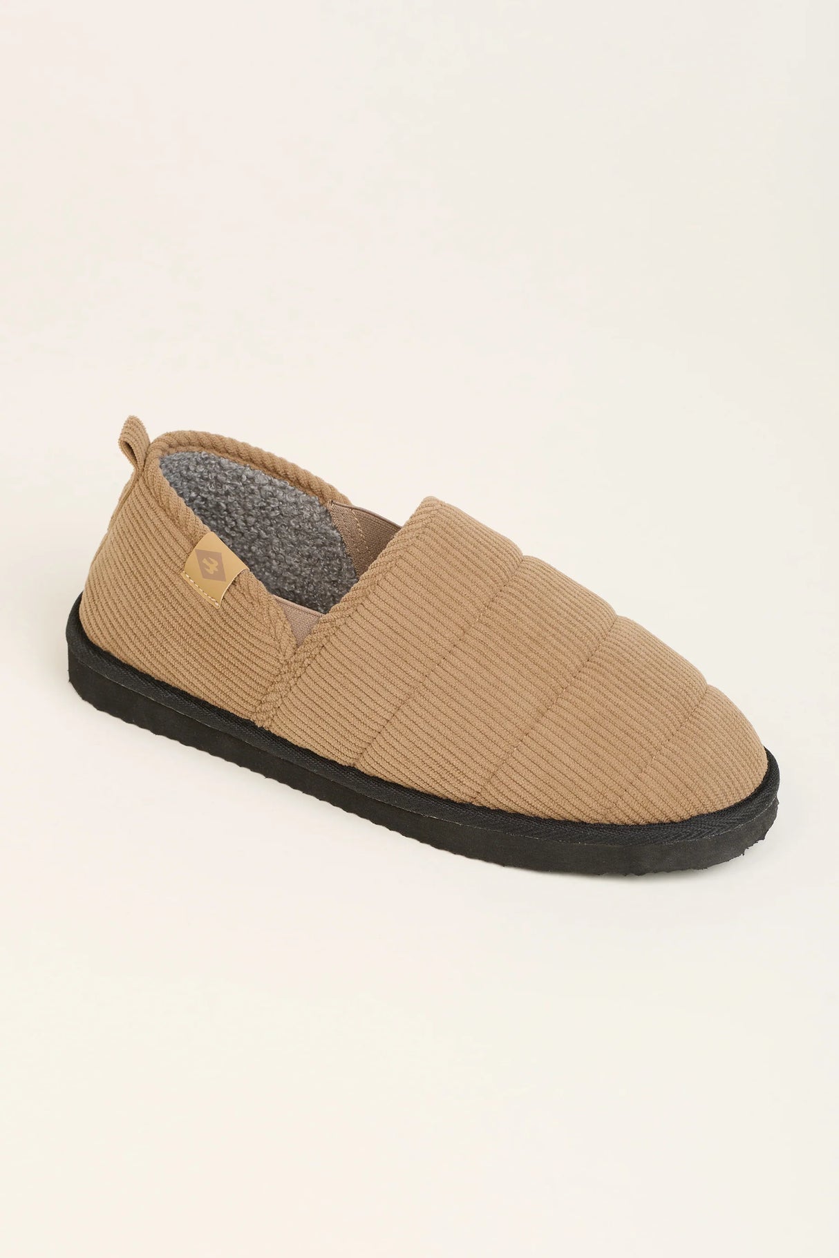 Brakeburn 09 Beige Cord Men's Slipper