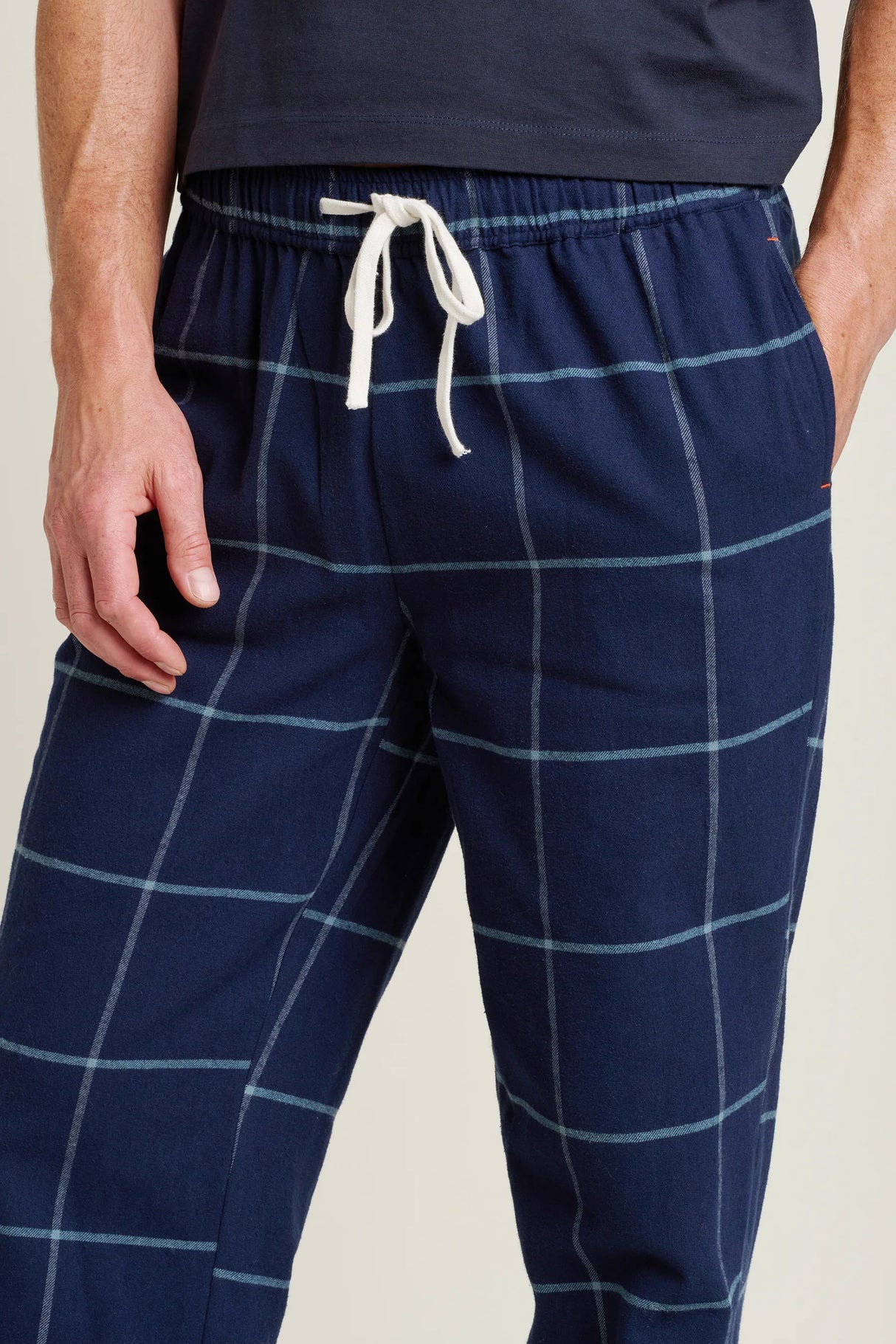 Brakeburn 38 Navy Check Pajama Bottoms