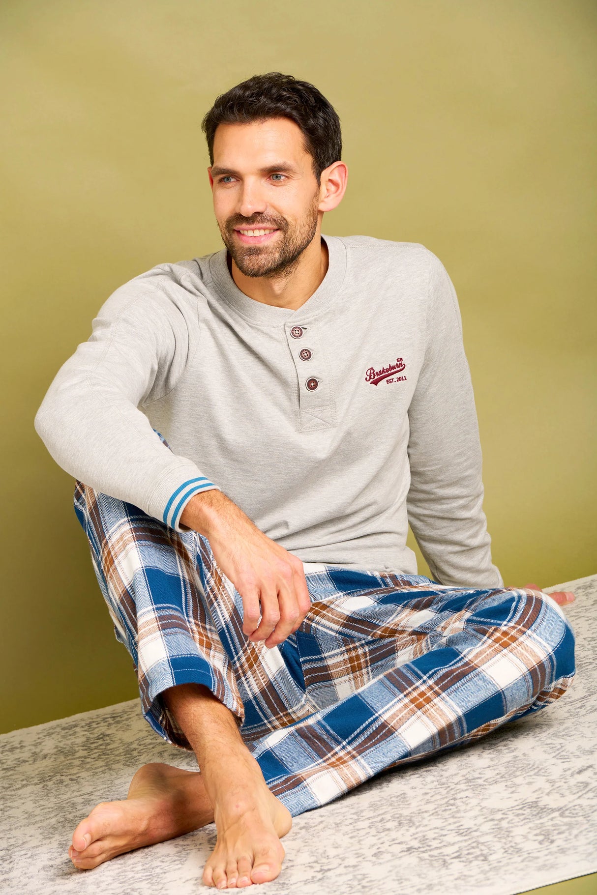 Brakeburn 38 Winter Check Pajama Bottoms
