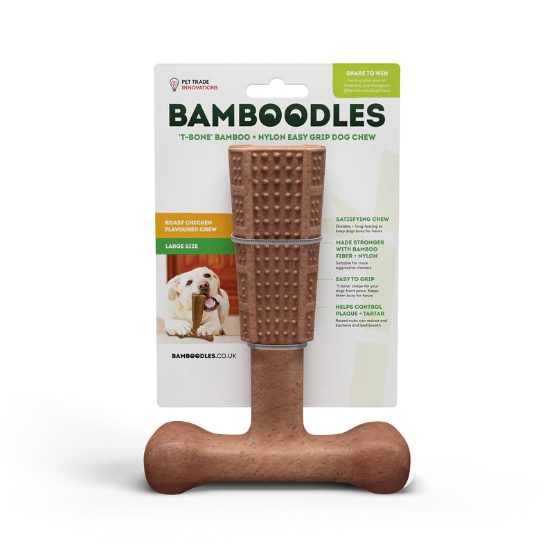 Bamboodles 7inch Chicken T Bone Chew
