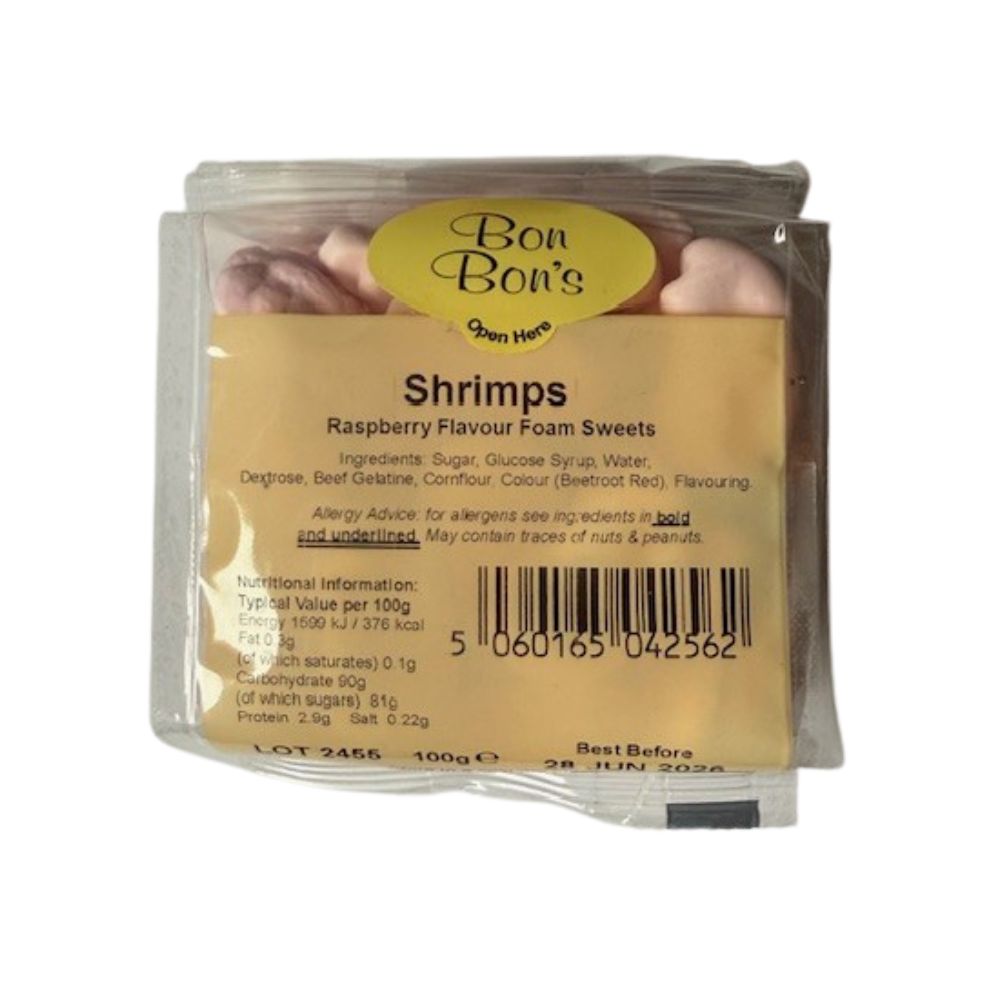 Bon Bon's 100g Foam Shrimps