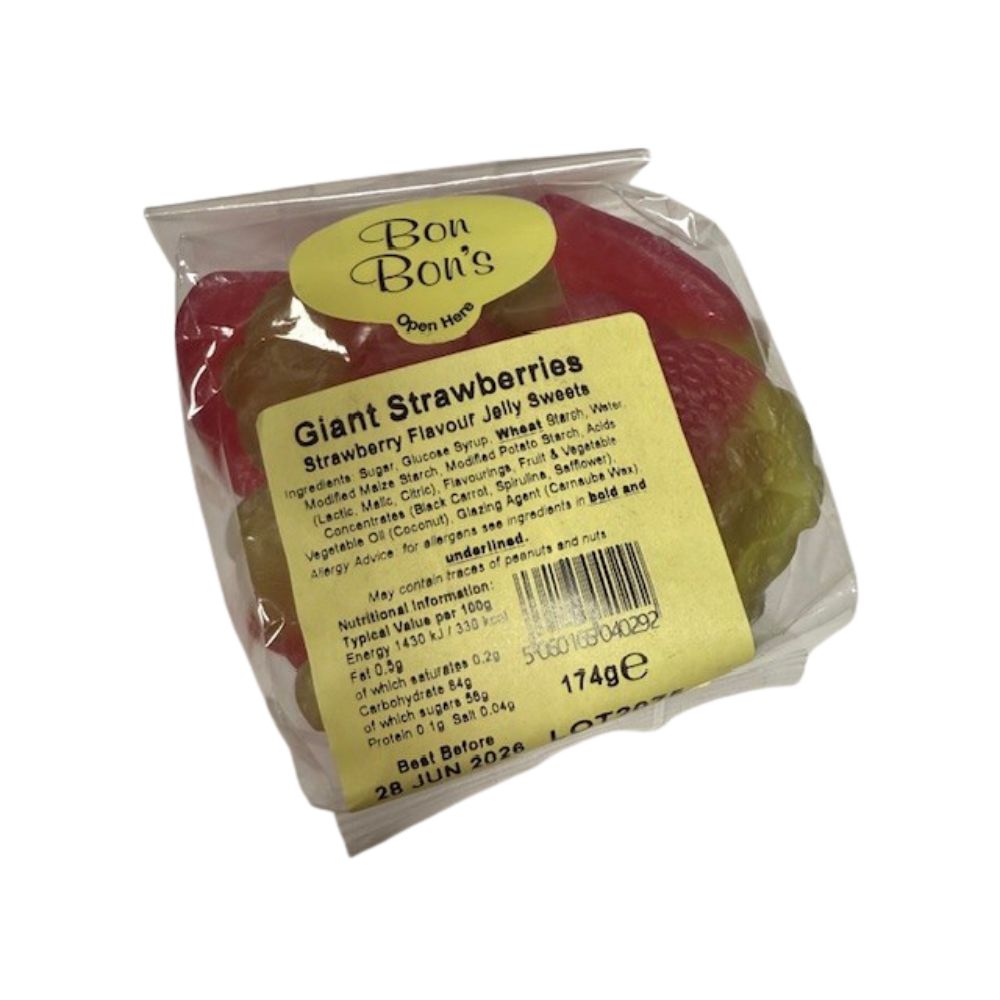 Bon Bon’s 174g Giant Strawberries