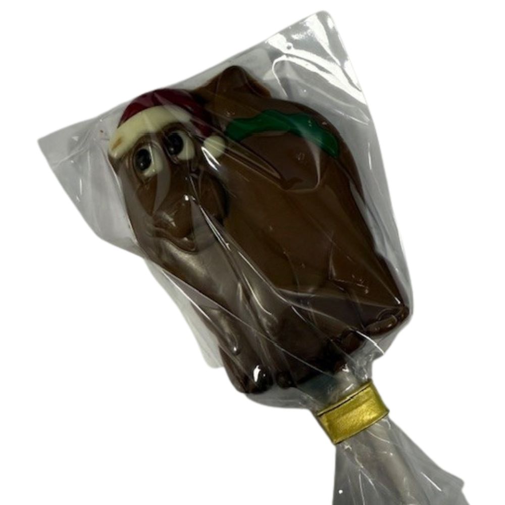 Bon Bon’s 30g Belgian Chocolate Christmas Dino Lolly