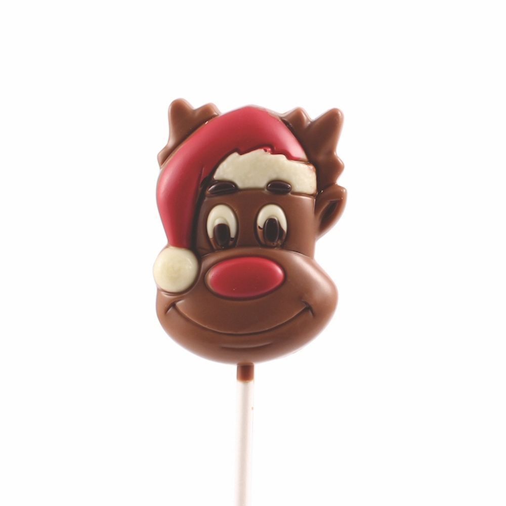 Bon Bon's 30g Gourmet Rudolph Chocolate Lolly