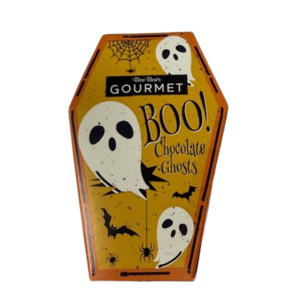Bon Bon's 60g Gourmet Chocolate Ghosts Coffin box