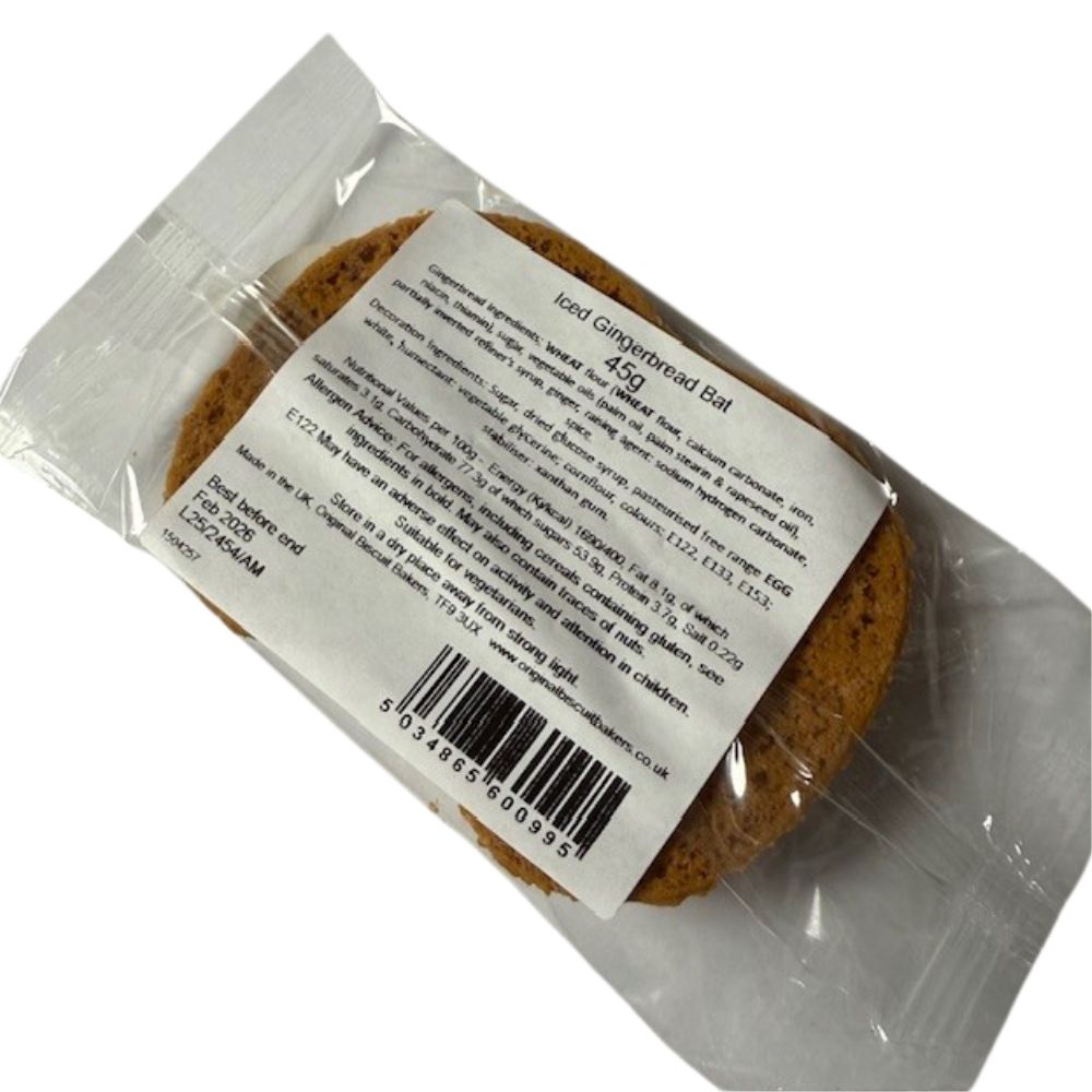 Bon Bon's Halloween Iced Gingherbread Cookie (Choice of 2)