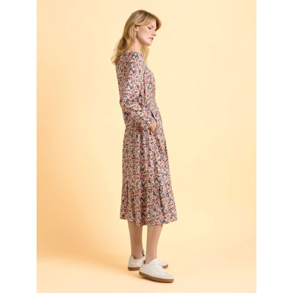 Brakeburn Abloom Floral Dress - Cream