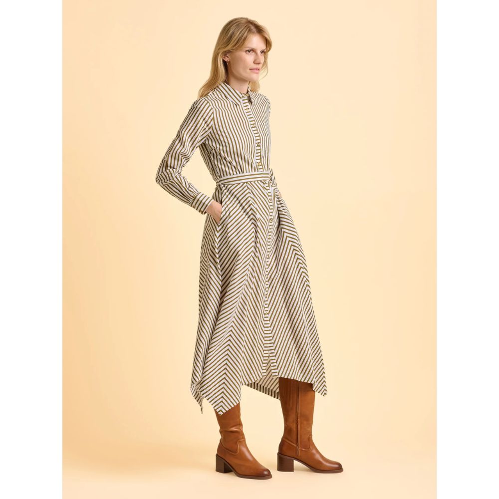 Brakeburn Striped Forrest Dress - Green