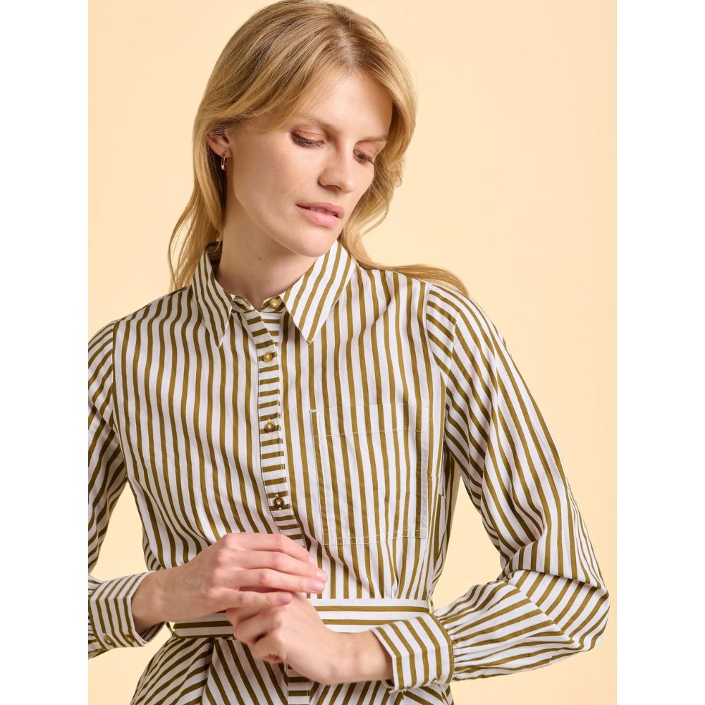 Brakeburn Striped Forrest Dress - Green