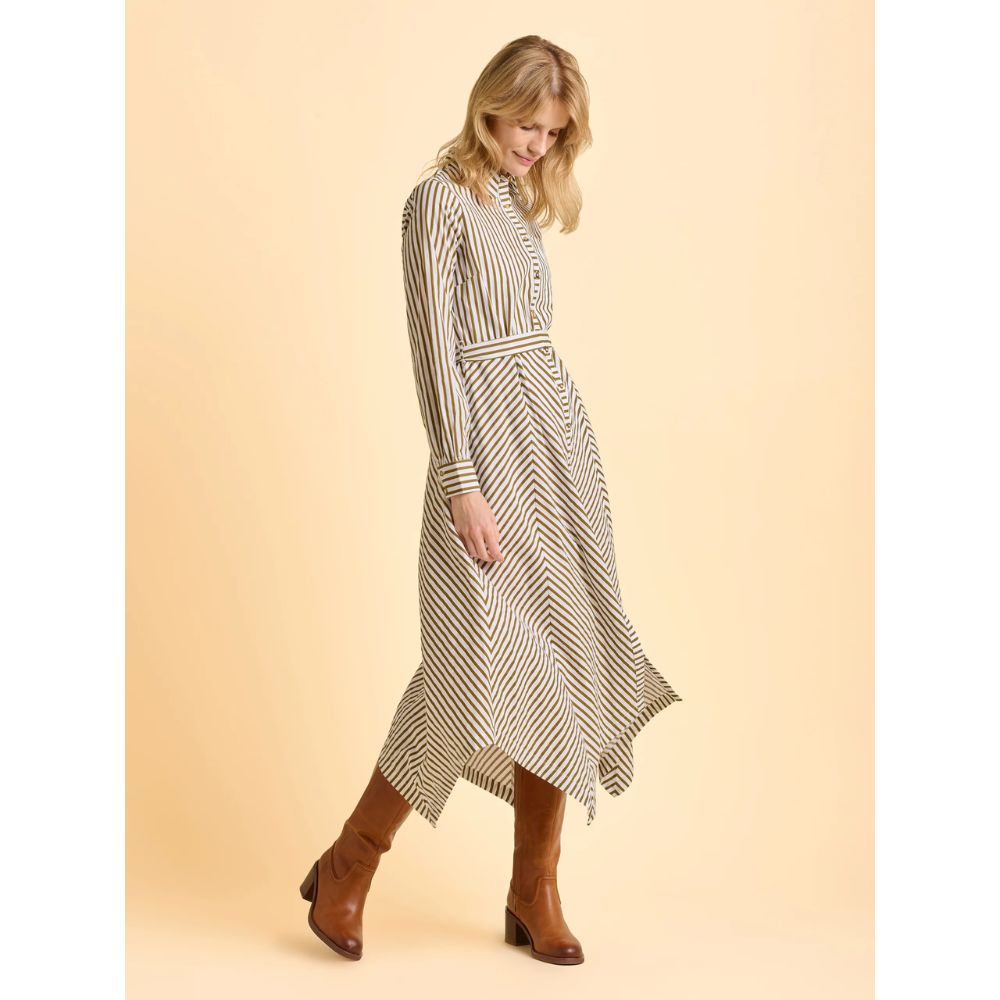 Brakeburn Striped Forrest Dress - Green