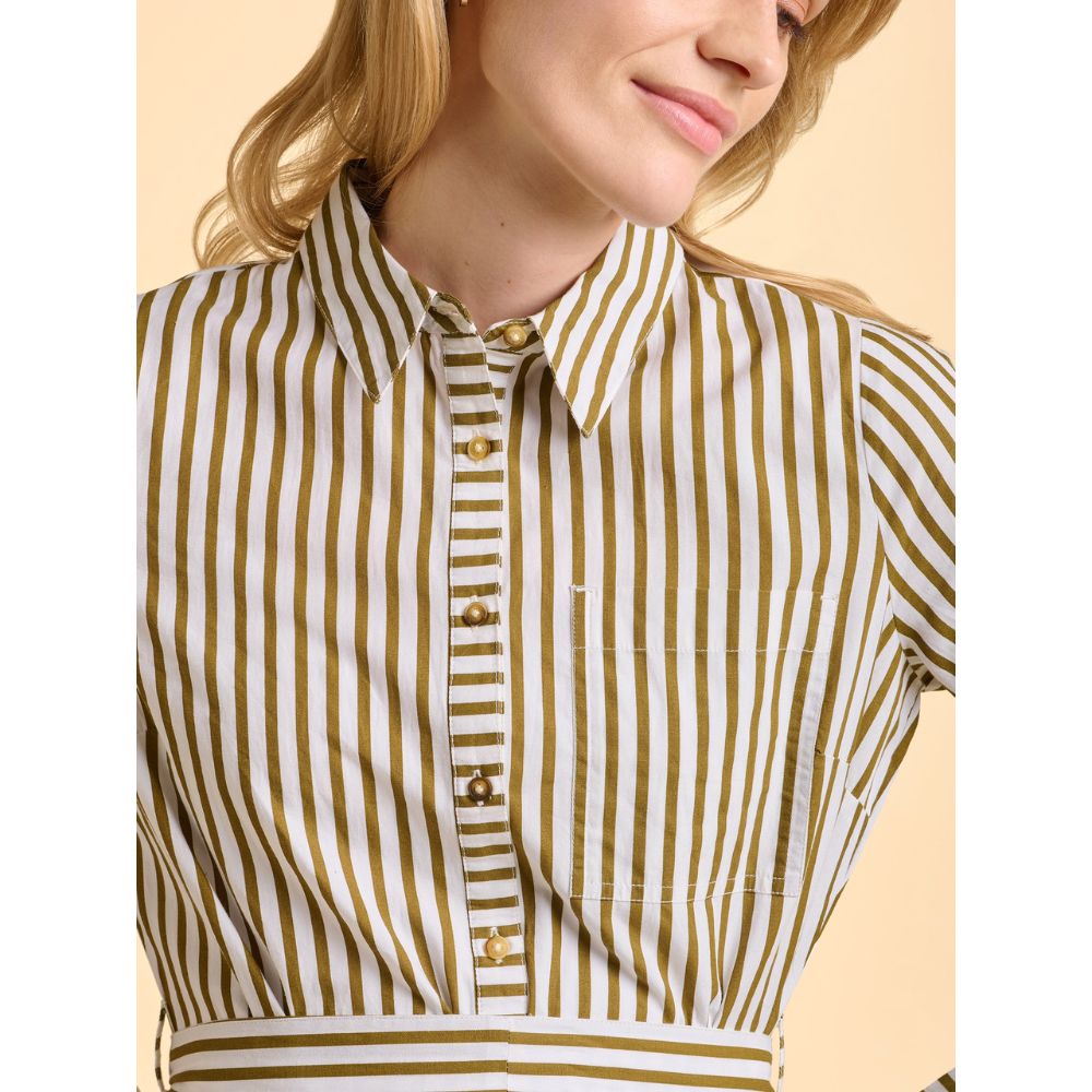 Brakeburn Striped Forrest Dress - Green