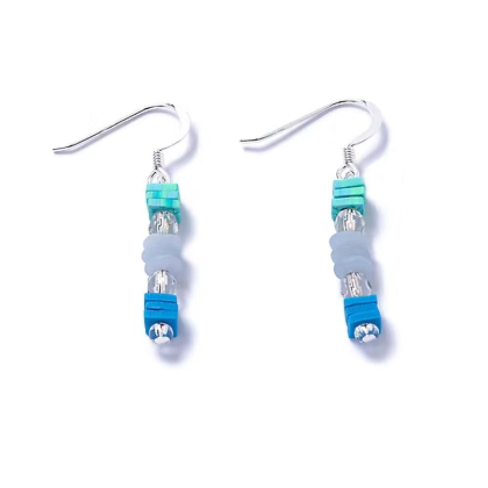 Carrie Elspeth Light Trio Marine Confetti Earrings