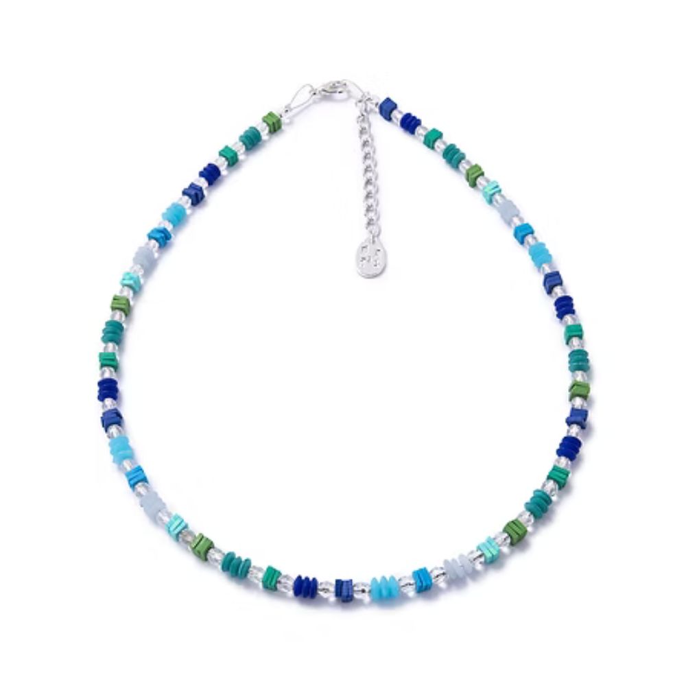 Carrie Elspeth Marine Confetti Beaded Necklace - Trio Full