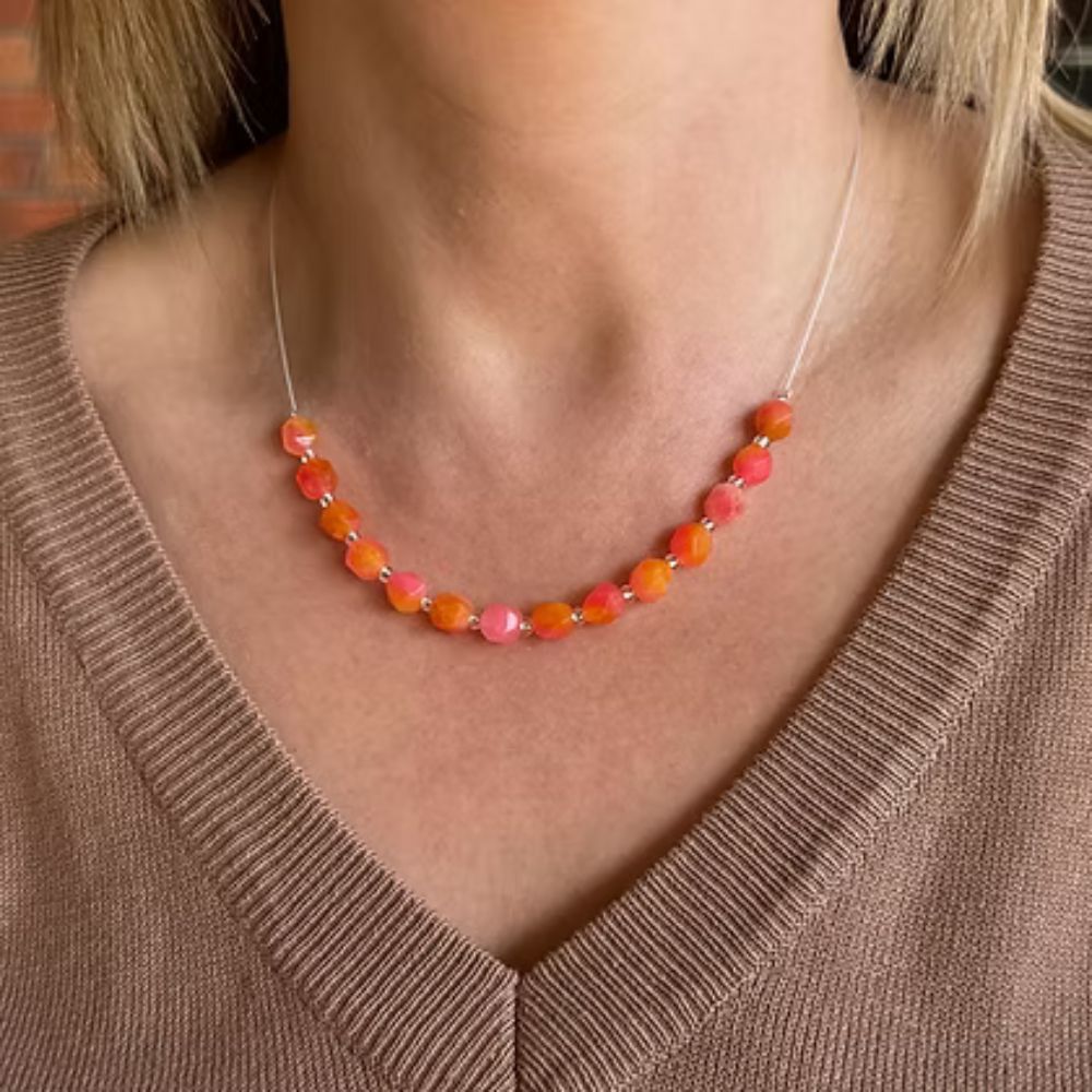 Carrie Elspeth Sunset Jade Necklace
