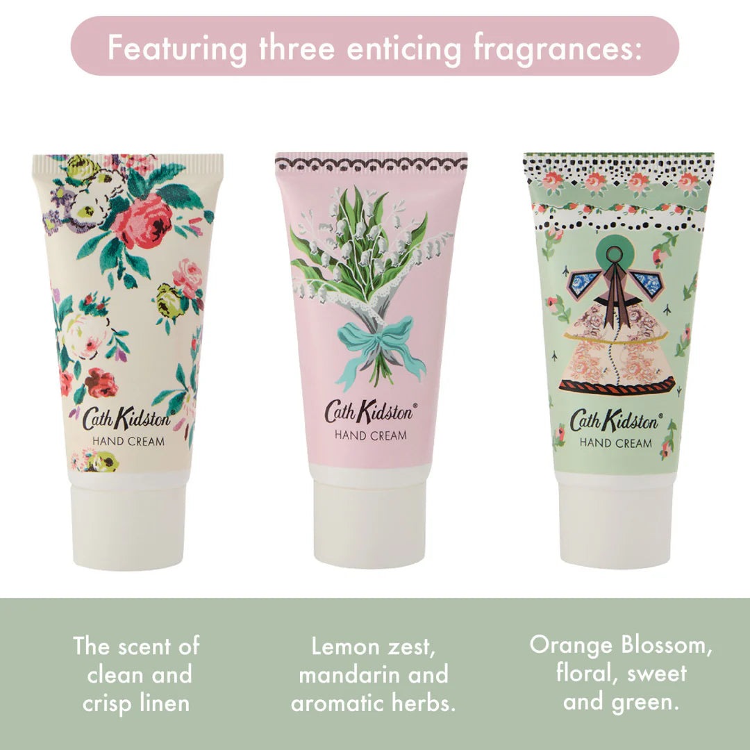 Cath Kidston 30ml Wild Flowers Wild Women Hand Cream (Set of 3) - FG4350
