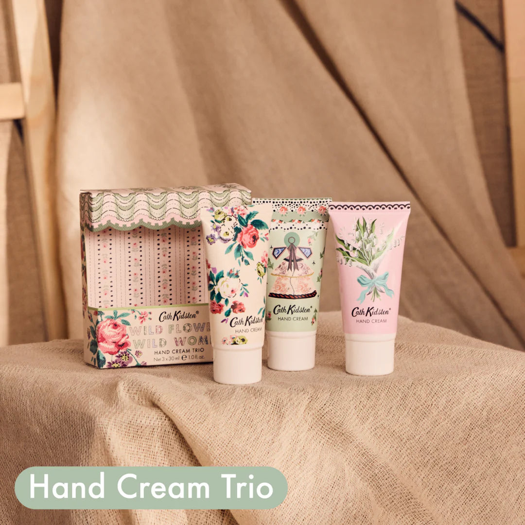 Cath Kidston 30ml Wild Flowers Wild Women Hand Cream (Set of 3) - FG4350