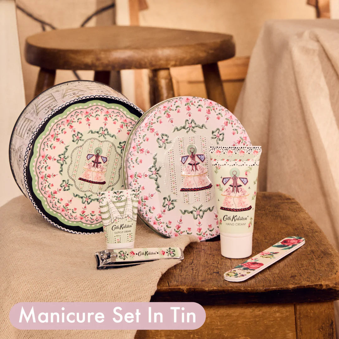 Cath Kidston Wild Flowers Wild Women Manicure Tin Gift Set - FG4353