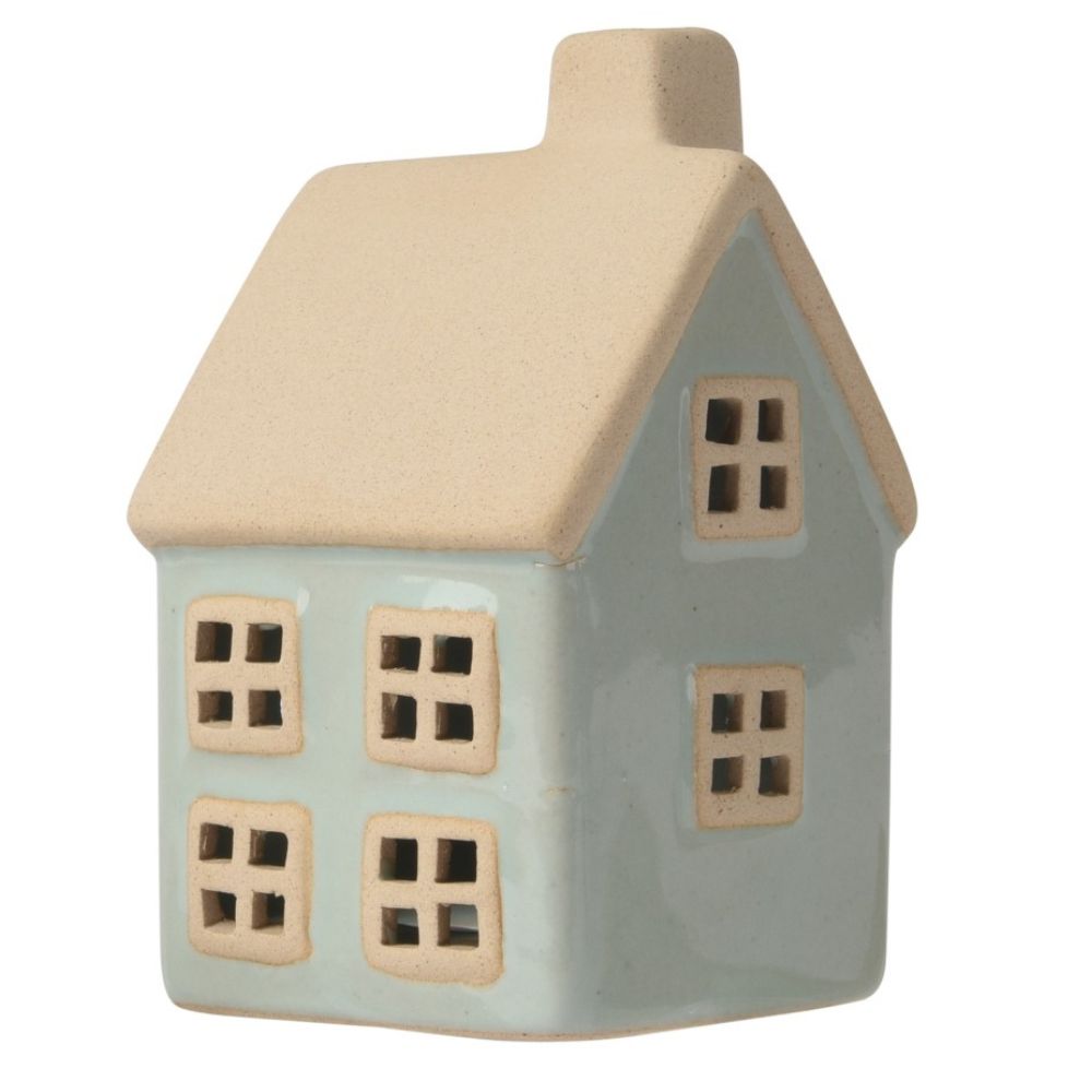 Decoris 10.8cm Stoneware Matte House (Choice of 3)