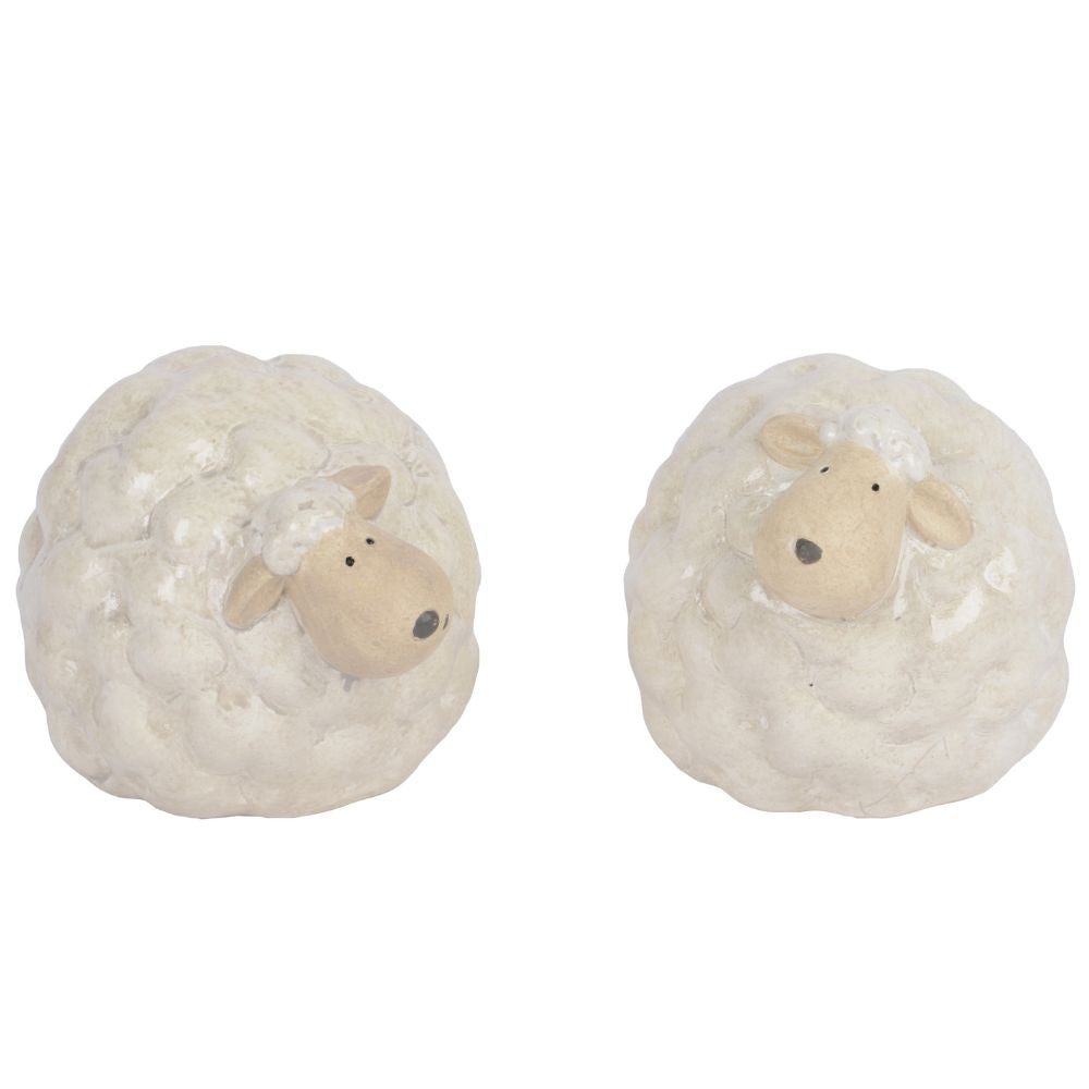 Decoris 13.5cm Terracotta Sheep (Choice of 2)
