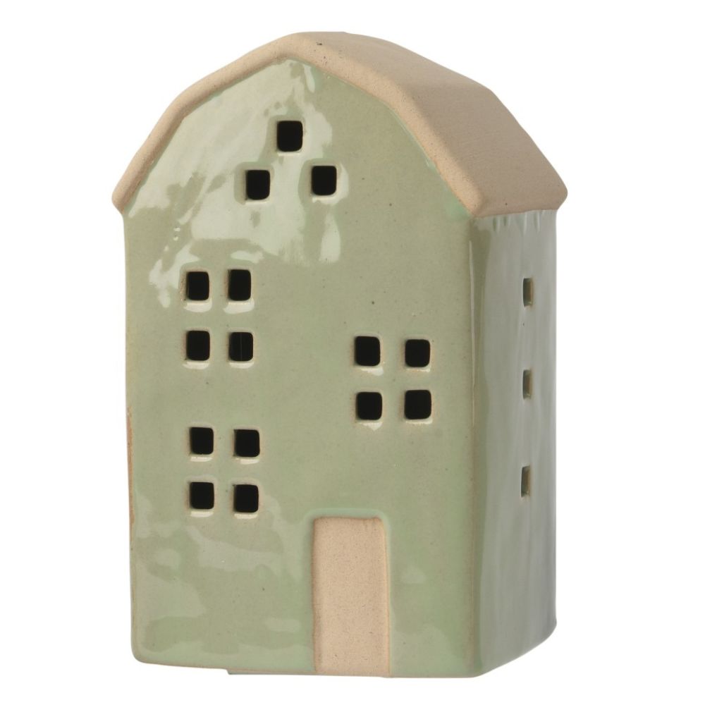Decoris 17.6cm Stoneware Matte House (Choice of 3)