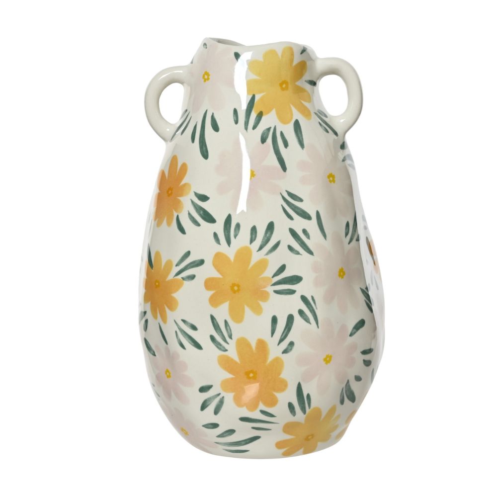Decoris 27cm Flower Pattern Porcelain Vase