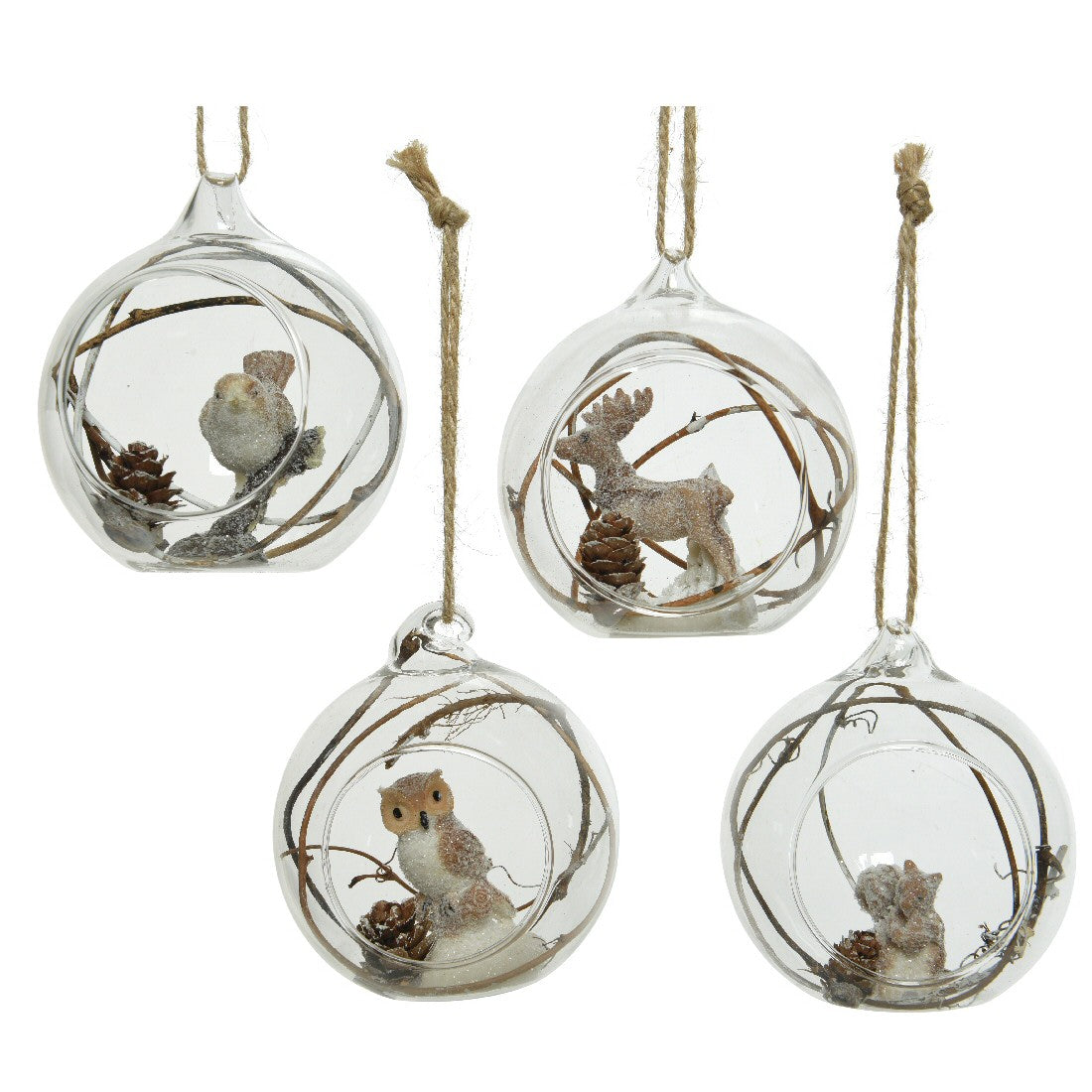Decoris 8.5cm Animal Nesting Bauble (Choice of 4)
