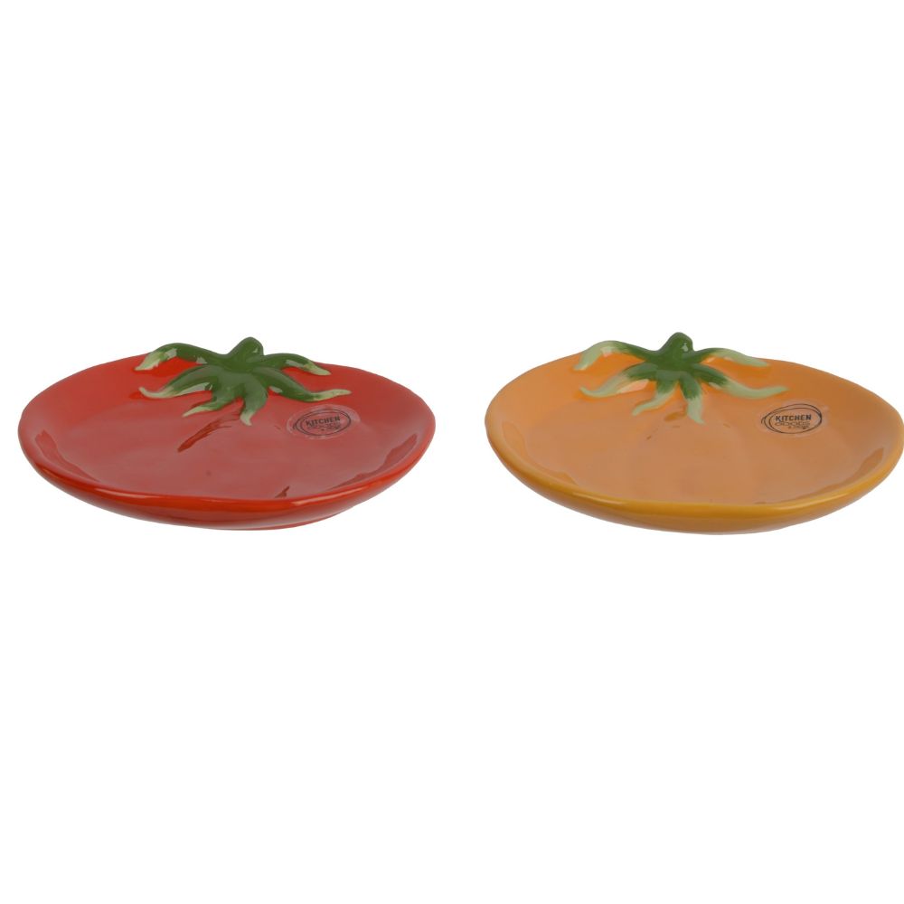 Decoris Dolomite Tomato Plate (Choice of 2)