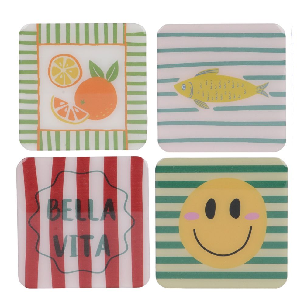 Decoris MDF Square Coaster (Choice of 8)