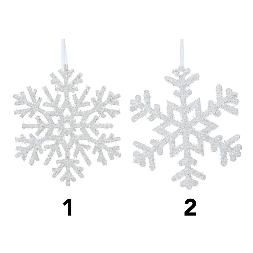 Decoris Plywood Snowflake Hanging Decoration (Choice of 2)