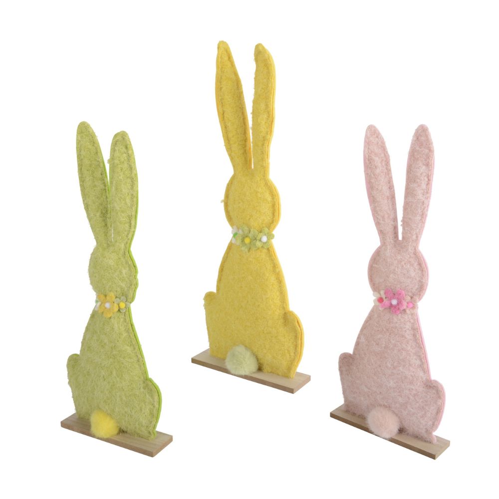 Decoris Polyester Bunny Decoration (Choice of 3)