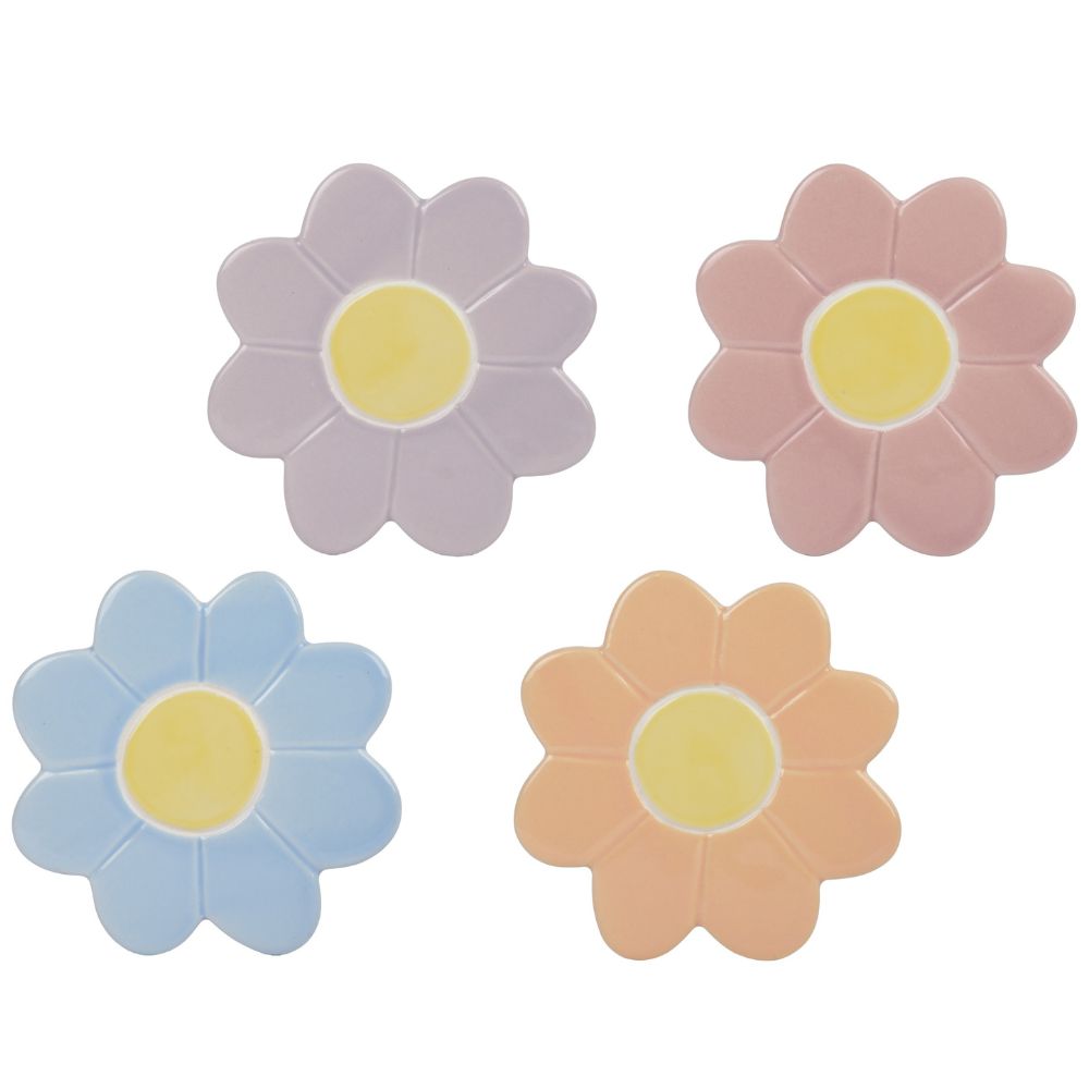 Decoris Porcelain Flower Coaster (Choice of 4)