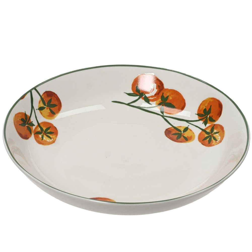 Decoris Round Porcelain Tomato Pattern Bowl