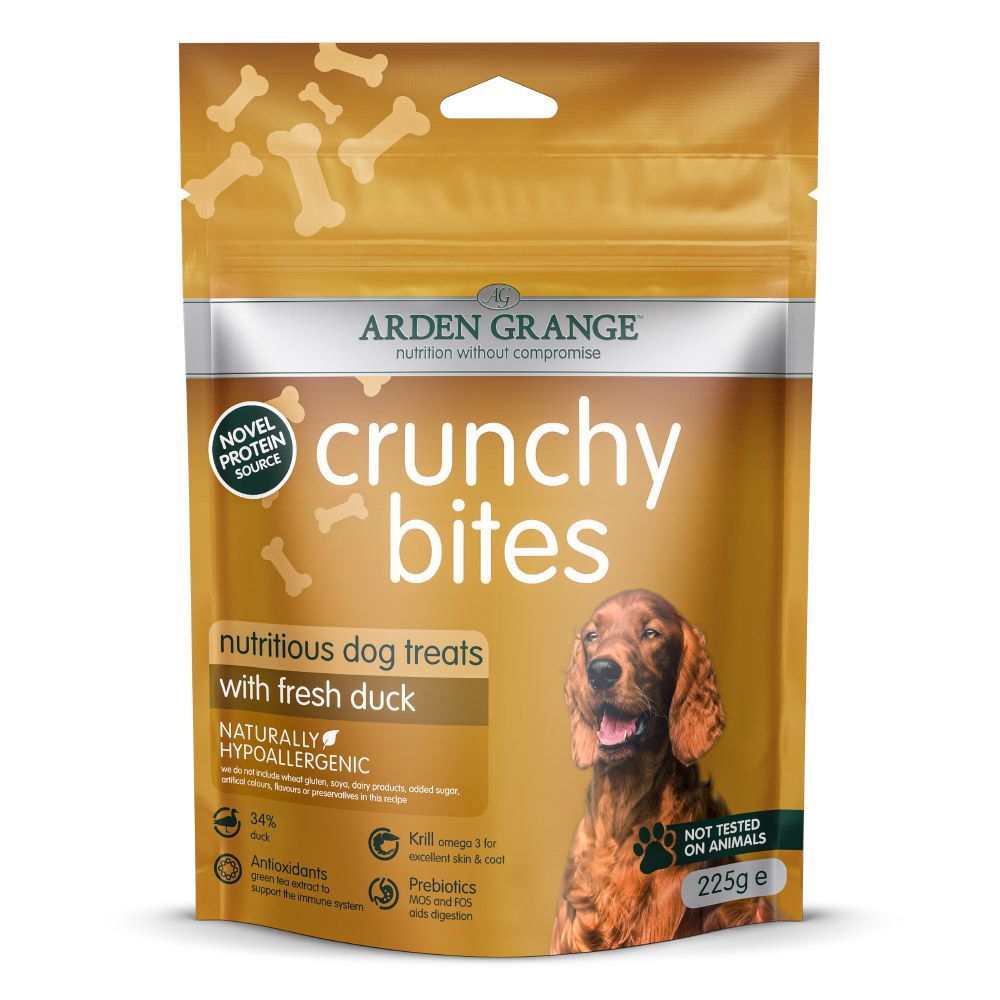 Arden Grange 225g Crunchy Bites - Duck