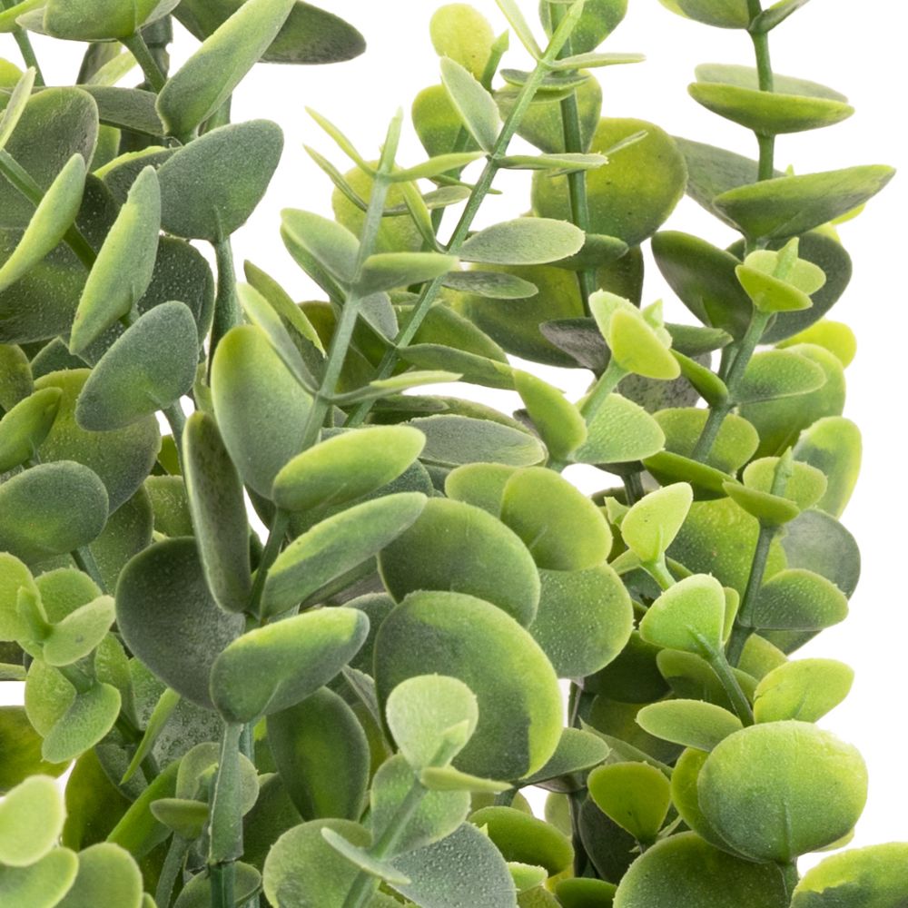 Eleganza Artificial Plastic Eucalyptus Bush Large x 9- Olive Green