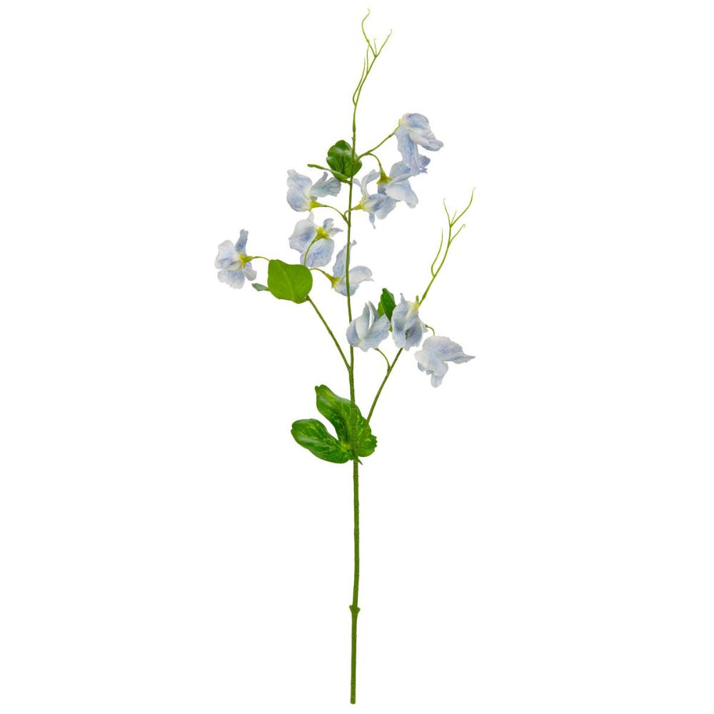 Eleganza Artificial Sweet Pea Spray- Light Blue